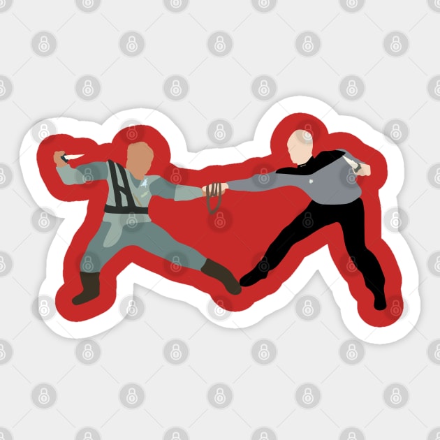 Beat it at Tanagra Sticker by FutureSpaceDesigns